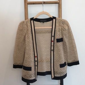 Crochet lace cardigan